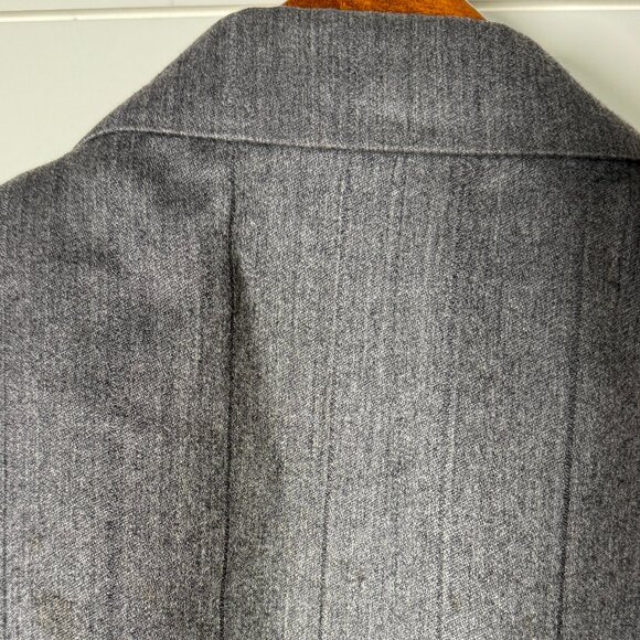 Bartolini 100% Wool Sportscoat, Blazer Gray Pinstripe Fully Lined Size 44S - Picture 5 of 10
